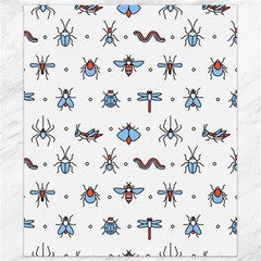 Insects Icons Square Seamless Pattern Canvas 8  X 10  by Bedest