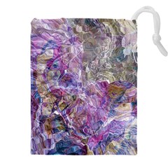 Abstract Pebbles Drawstring Pouch (5xl) by kaleidomarblingart