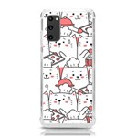 Cute Cat Chef Cooking Seamless Pattern Cartoon Samsung Galaxy S20 6.2 Inch TPU UV Case Front