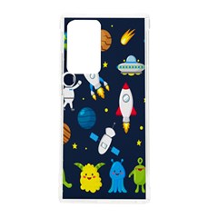 Big Set Cute Astronauts Space Planets Stars Aliens Rockets Ufo Constellations Satellite Moon Rover V Samsung Galaxy Note 20 Ultra Tpu Uv Case by Bedest