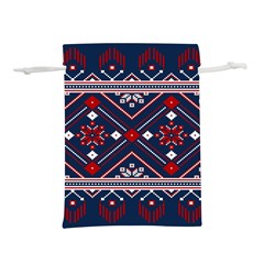 Ukrainian Folk Seamless Pattern Ornament Art Lightweight Drawstring Pouch (s) by Bedest