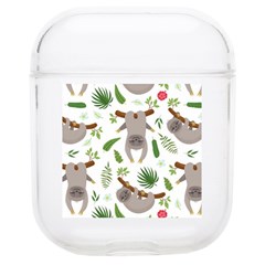 Seamless Pattern With Cute Sloths Soft Tpu Airpods 1/2 Case by Bedest