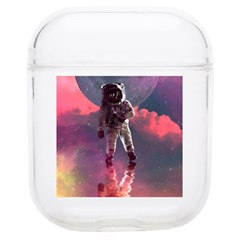 Aesthetic Astronautics Atmosphere Blue Clouds Cosmos Fantasy Galaxy Soft Tpu Airpods 1/2 Case by Cendanart