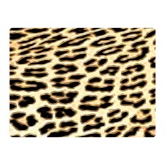 Leopard Print Two Sides Premium Plush Fleece Blanket (mini) by TShirt44