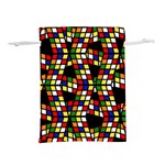 Graphic Pattern Rubiks Cube Lightweight Drawstring Pouch (S) Back