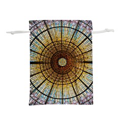 Barcelona Glass Window Stained Glass Lightweight Drawstring Pouch (s) by Cendanart