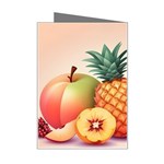 Fruit Pattern Apple Abstract Food Mini Greeting Card Right