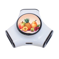 Fruit Pattern Apple Abstract Food 3-port Usb Hub by Proyonanggan