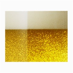 Light Beer Texture Foam Drink In A Glass Small Glasses Cloth (2 Sides) by Cemarart