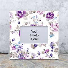 Flower-floral-design-paper-pattern-purple-watercolor-flowers-vector-material-90d2d381fc90ea7e9bf8355 White Box Photo Frame 4  X 6  by saad11