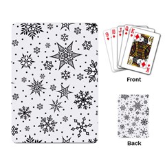 Snowflake-icon-vector-christmas-seamless-background-531ed32d02319f9f1bce1dc6587194eb Playing Cards Single Design (rectangle) by saad11