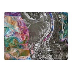 Wing On Abstract Delta Two Sides Premium Plush Fleece Blanket (mini) by kaleidomarblingart