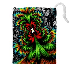 Kaleidoscopic Tropic Drawstring Pouch (4xl) by Grandong