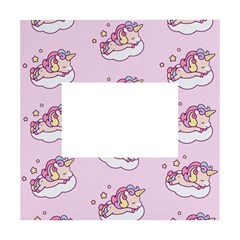 Unicorn Clouds Colorful Cute Pattern Sleepy White Box Photo Frame 4  X 6  by Grandong