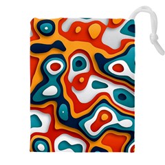 Colors Pastel Patterns Drawstring Pouch (4xl) by Grandong