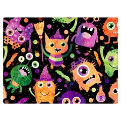 Fun Halloween Monsters Premium Plush Fleece Blanket (extra Small) by Grandong