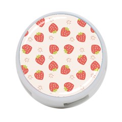Strawberries Pattern Design 4-port Usb Hub (one Side) by Grandong