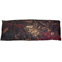 Vintage Cityscape City Retro Old Body Pillow Case (dakimakura) by Cemarart