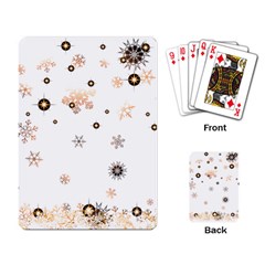 Golden-snowflake Playing Cards Single Design (rectangle) by saad11