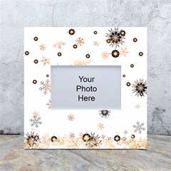 Golden-snowflake White Box Photo Frame 4  X 6  by saad11