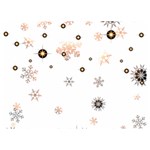Golden-snowflake Premium Plush Fleece Blanket (Extra Small) 40 x30  Blanket Front