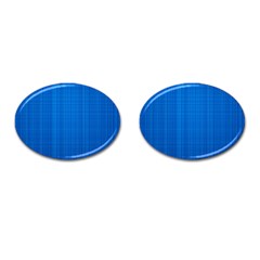 Blue Abstract, Background Pattern, Texture Cufflinks (oval) by nateshop