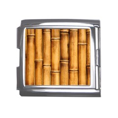 Brown Bamboo Texture  Mega Link Italian Charm (18mm) by nateshop