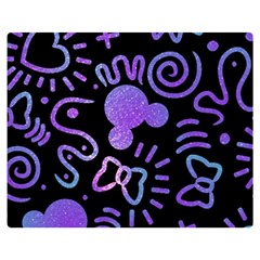Multicolor Disney , Corazones, Mouse Premium Plush Fleece Blanket (medium) by nateshop