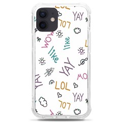 Doodle Pattern Iphone 12 Mini Tpu Uv Print Case	 by Proyonanggan