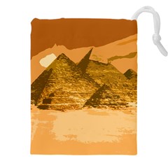 Pyramids Egypt Pyramid Desert Sand Drawstring Pouch (4xl) by Proyonanggan