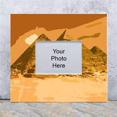 Pyramids Egypt Pyramid Desert Sand White Wall Photo Frame 5  X 7  by Proyonanggan