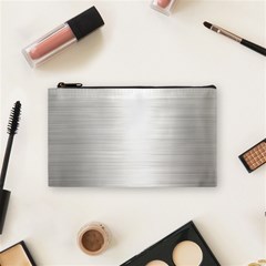 Aluminum Textures, Polished Metal Plate Cosmetic Bag (small) by nateshop