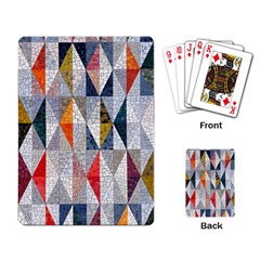 Mosaic, Colorful, Rhombuses, Pattern, Geometry Playing Cards Single Design (rectangle) by nateshop