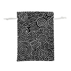 Authentic Aboriginal Art - Meeting Places Lightweight Drawstring Pouch (l) by hogartharts