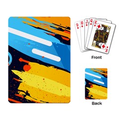 Colorful Paint Strokes Playing Cards Single Design (rectangle) by nateshop
