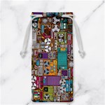 Pattern Design Art Techno  Dj Music Retro Music Device Jewelry Bag Front