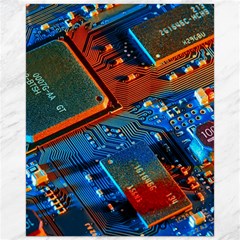 Gray Circuit Board Electronics Electronic Components Microprocessor Canvas 16  X 20  by Cemarart