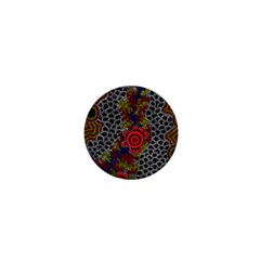 Authentic Aboriginal Art - Gathering 2 1  Mini Magnets by hogartharts