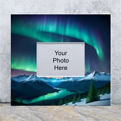 Geometric Pattern Design White White Wall Photo Frame 5  X 7  by Ndabl3x