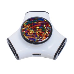 Hexagon Honeycomb Pattern Design 3-port Usb Hub by Ndabl3x