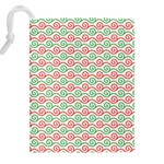 Mosaic Hexagon Honeycomb Drawstring Pouch (5XL) Back