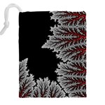 Abstract Complex Fractal Math Drawstring Pouch (4XL) Back
