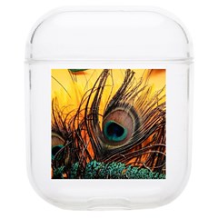 Sunset Illustration Water Night Sun Landscape Grass Clouds Painting Digital Art Drawing Soft Tpu Airpods 1/2 Case by Cemarart