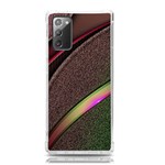 Flower Patterns Pattern Beige Green Samsung Galaxy Note 20 TPU UV Case Front