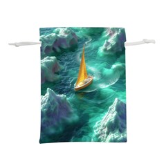 Lion King Of The Jungle Nature Lightweight Drawstring Pouch (l) by Cemarart