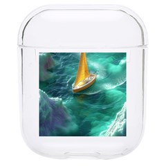 Dolphins Sea Ocean Water Hard Pc Airpods 1/2 Case by Cemarart