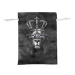 Lion King Of The Jungle Nature Lightweight Drawstring Pouch (L) Back