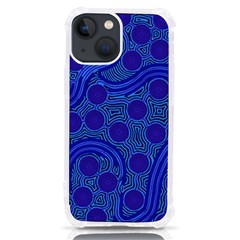 Authentic Aboriginal Art - Rivers Around Us Iphone 13 Mini Tpu Uv Print Case by hogartharts