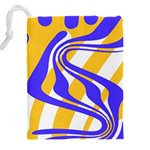 Print Pattern Warp Lines Drawstring Pouch (5XL) Back
