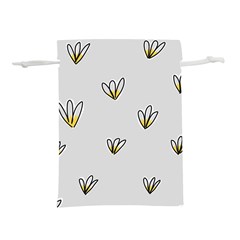 Pattern Leaves Daisies Print Lightweight Drawstring Pouch (s) by Cemarart